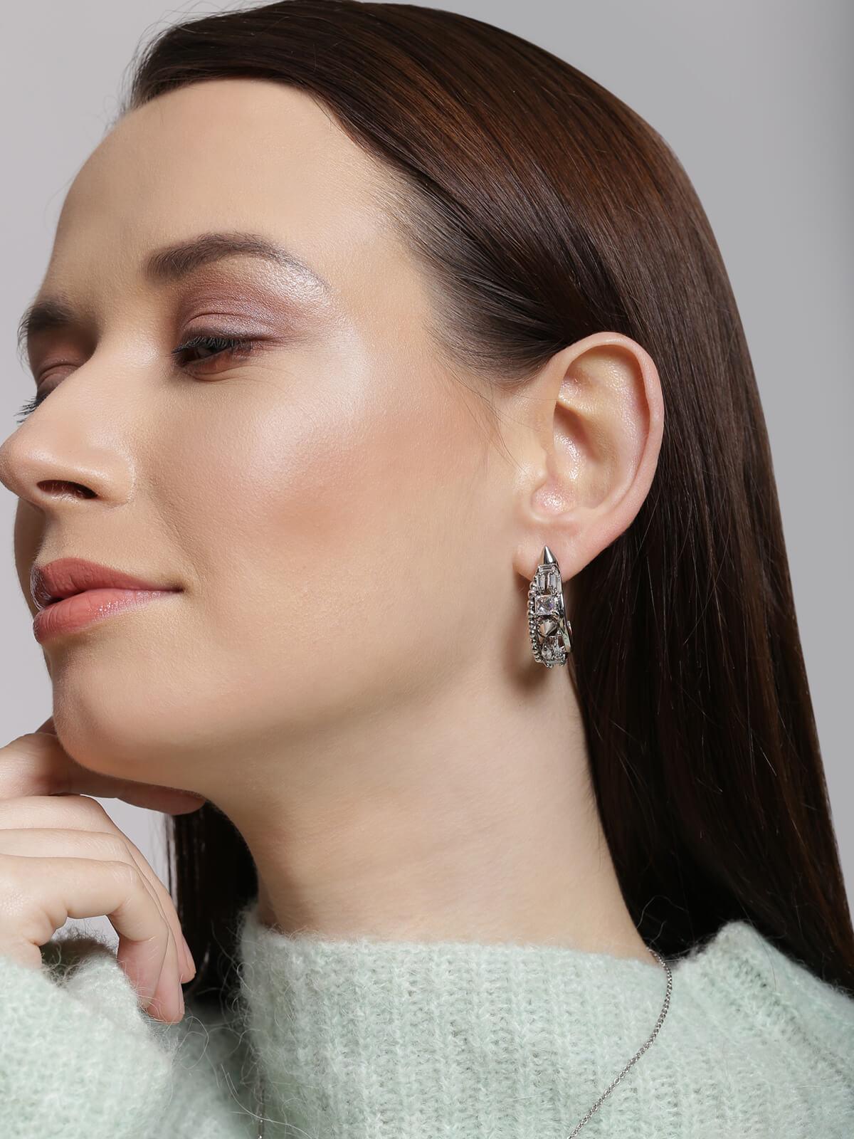 Orion Crescent Hoop Earrings - The Couture by KJH