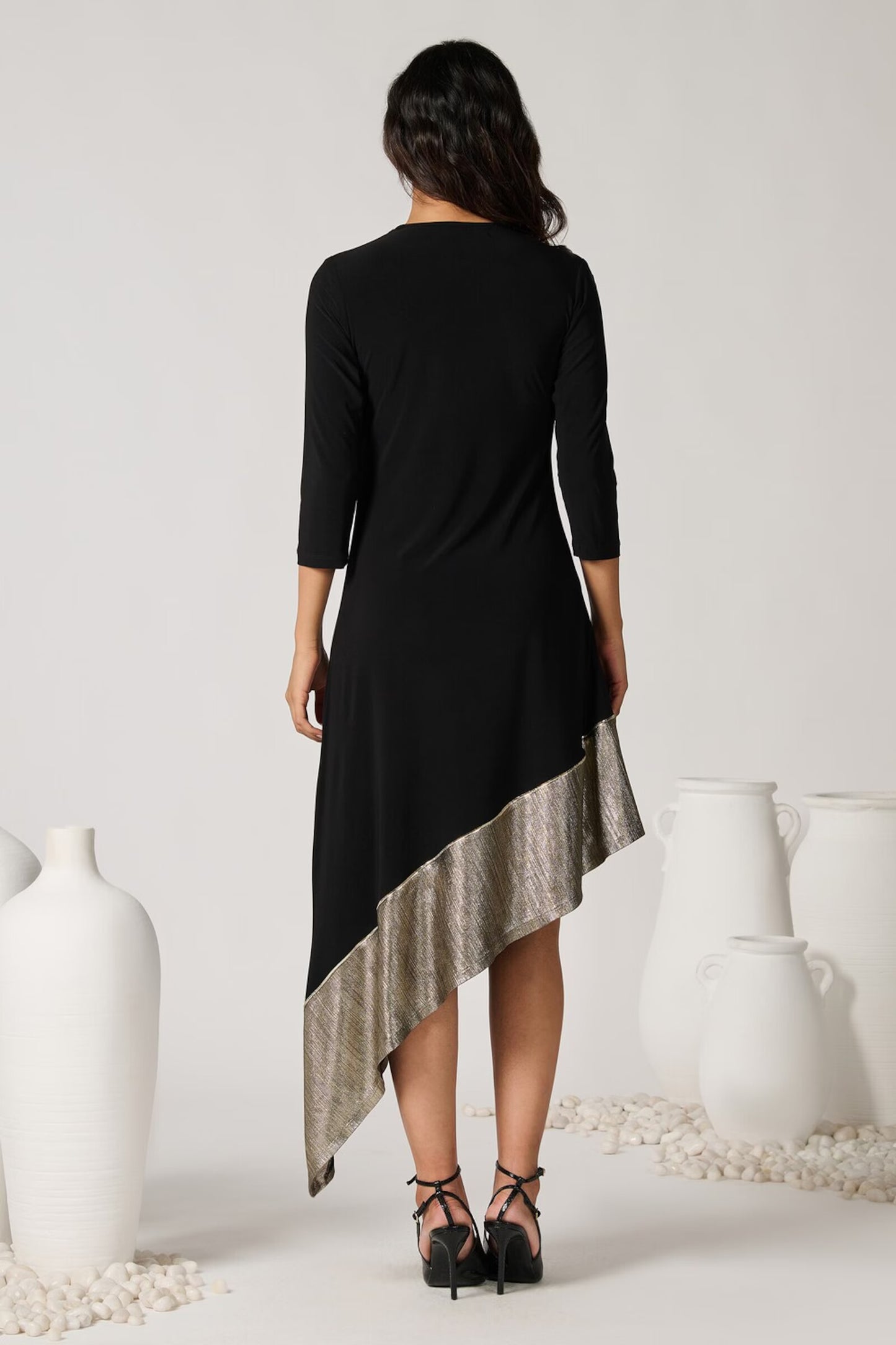 Asymmetric Colour Block Dress