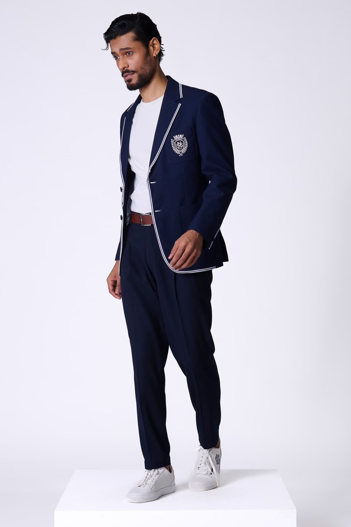 SNCC Navy Jacket with Contrasting Piping