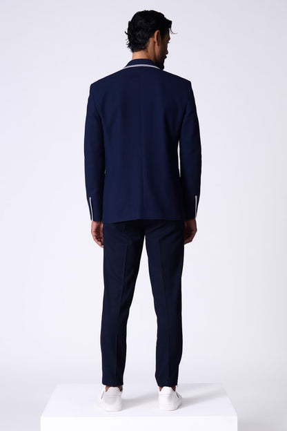 SNCC Navy Jacket with Contrasting Piping