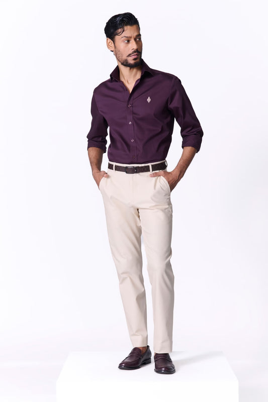 Signature Adamas Burgandy Shirt