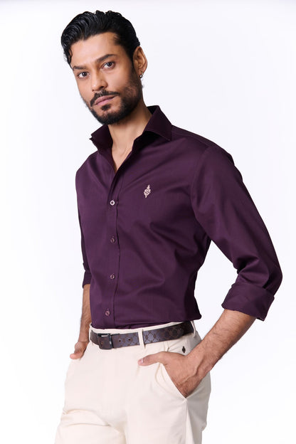Signature Adamas Burgandy Shirt