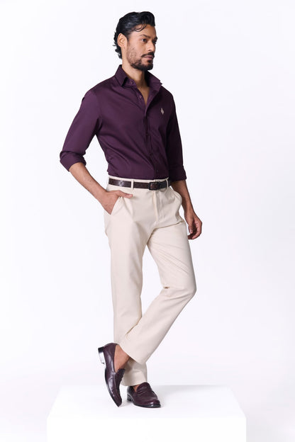 Signature Adamas Burgandy Shirt