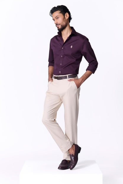 Signature Adamas Burgandy Shirt