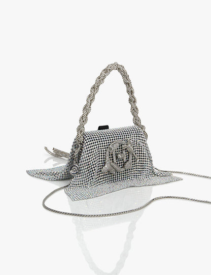 CRYSTAL FURBIE HANDBAG