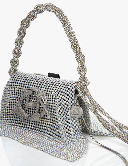 CRYSTAL FURBIE HANDBAG