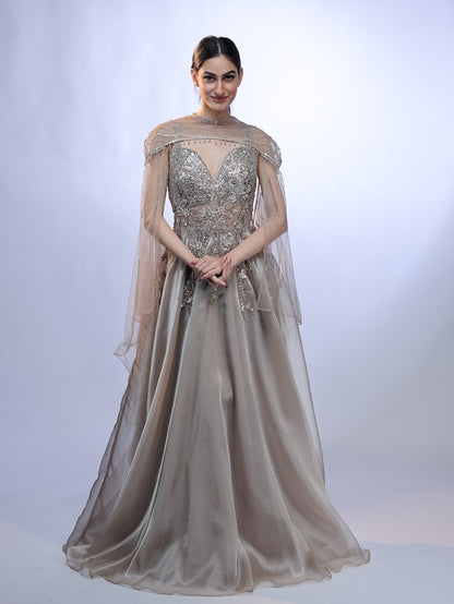 Silver Luxe Gown