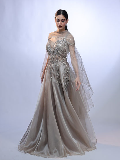 Silver Luxe Gown