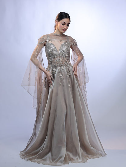 Silver Luxe Gown