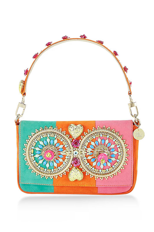 Sienna Red Embellished Bag