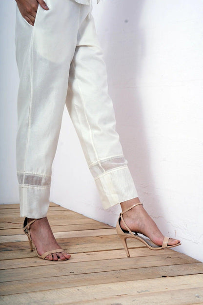 Grace - Vanilla Wrap Top with Ankle Pants - The Couture by KJH