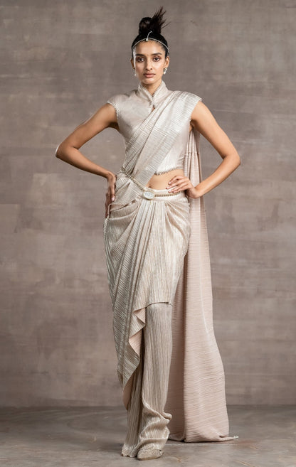 Draped Concept Saree And Corset