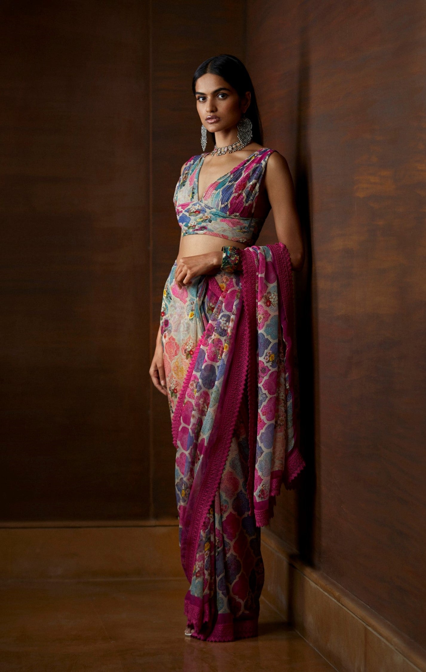 Moroccan Touch Printed Saree