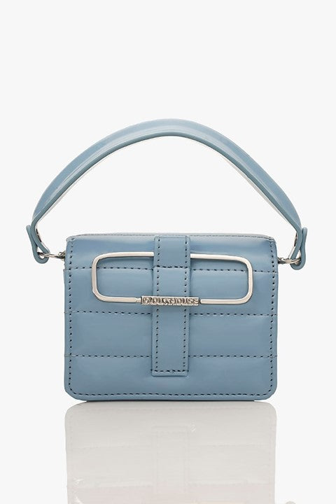 Pastel Blue Vegan Leather Nano Bag