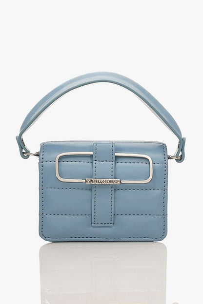 Pastel Blue Vegan Leather Nano Bag - The Couture by KJH