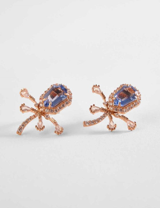 The Faena Mini Stud Earrings in Tanzanite