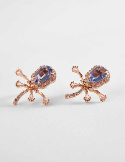 The Faena Mini Stud Earrings in Tanzanite