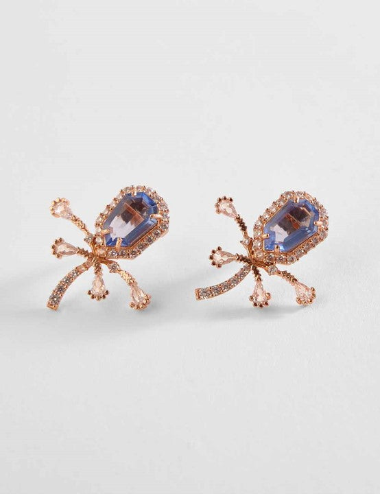 The Faena Mini Stud Earrings in Tanzanite