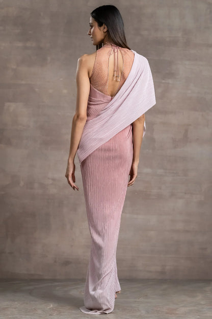 Draped Dress With Corseted Bodice