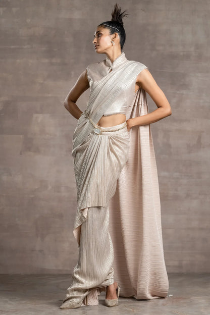 Draped Concept Saree And Corset