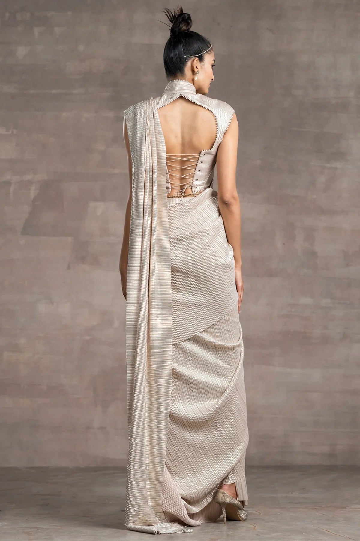 Draped Concept Saree And Corset