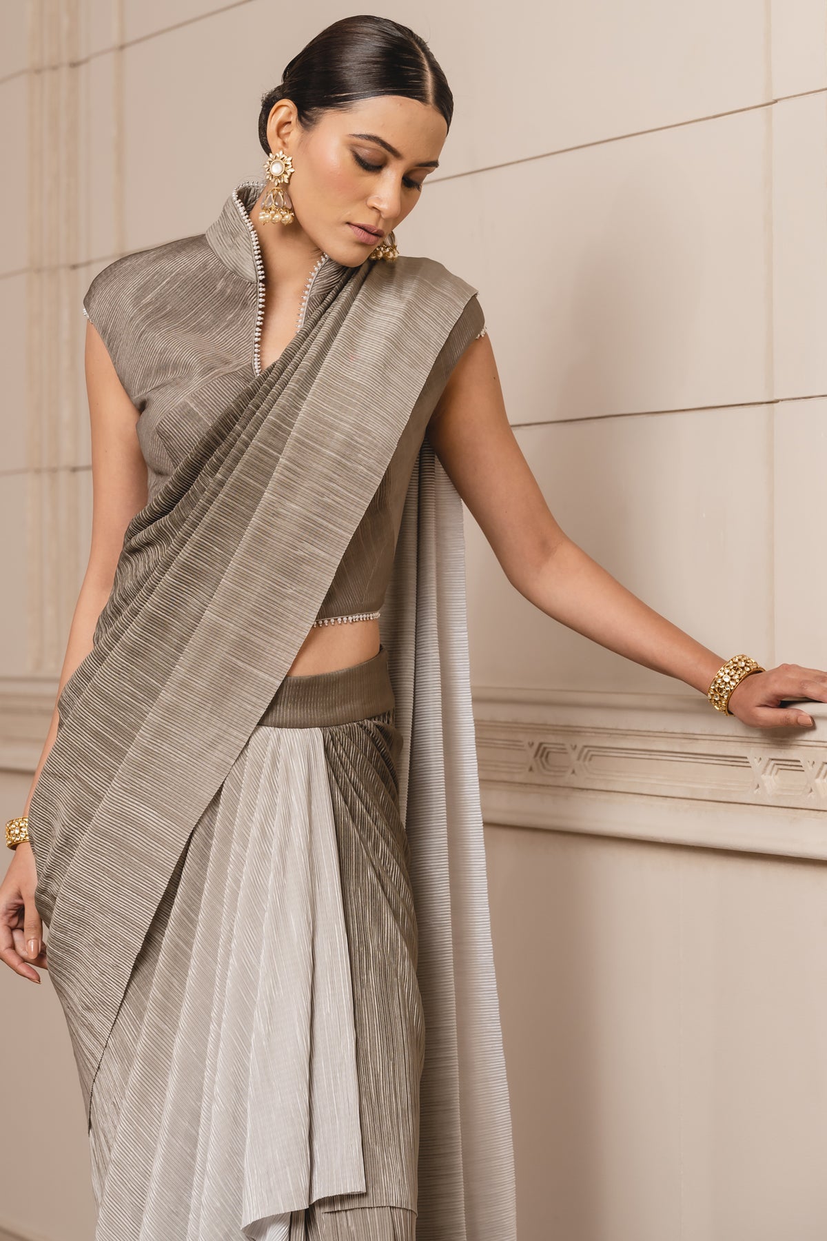 Draped Concept Saree and Corset