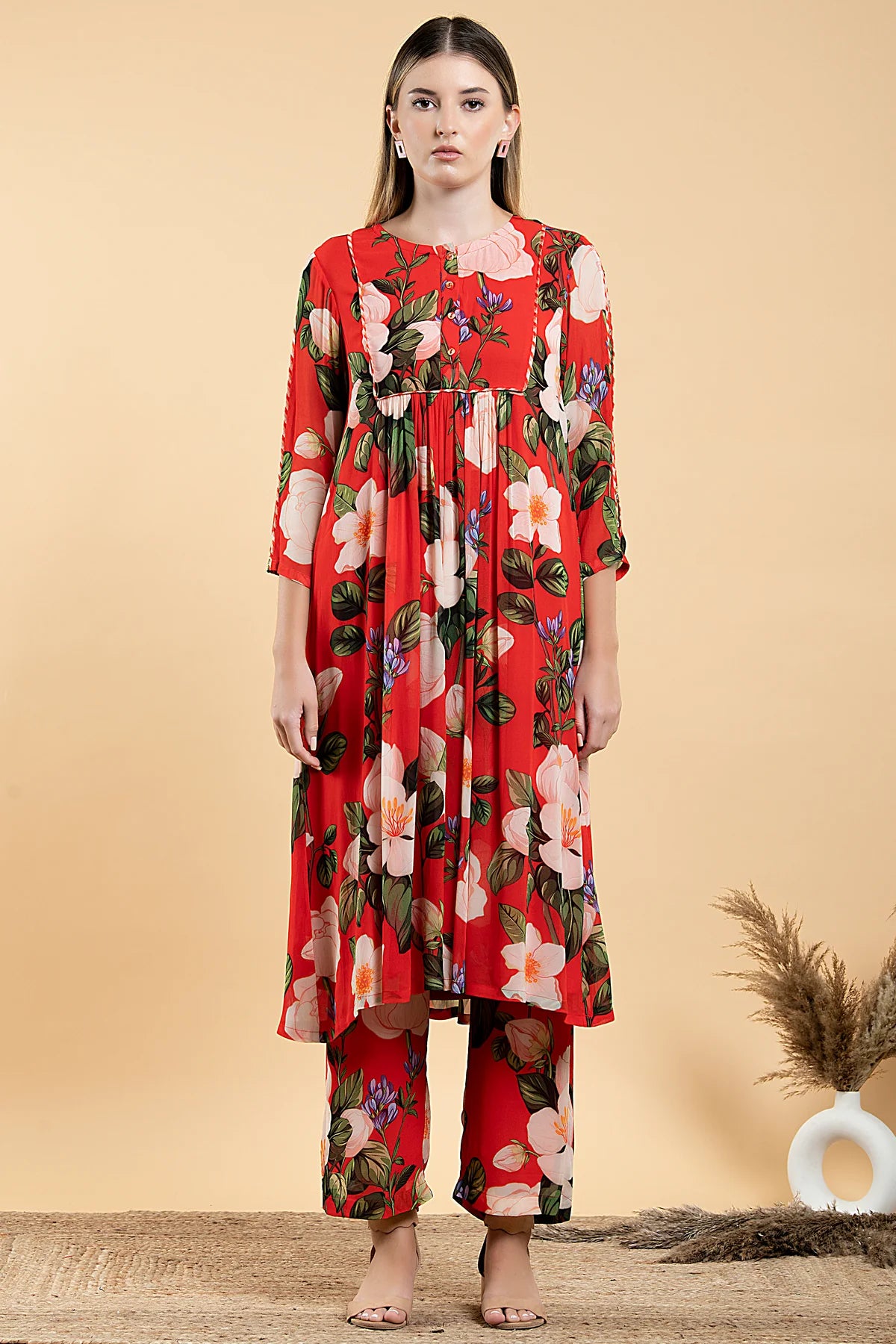 WILD ROSE FLARE TUNIC SET