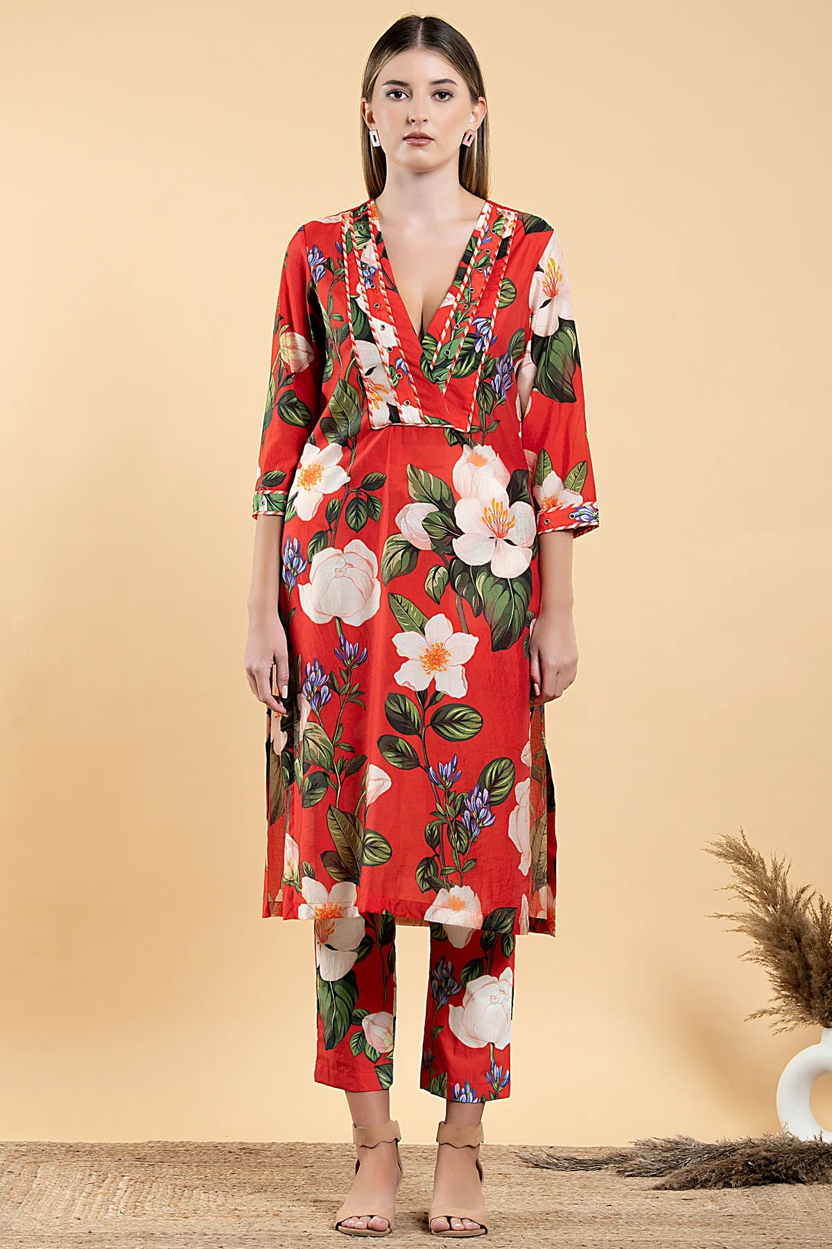 WILD ROSE STRAIGHT TUNIC SET
