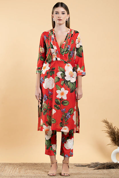 WILD ROSE STRAIGHT TUNIC SET