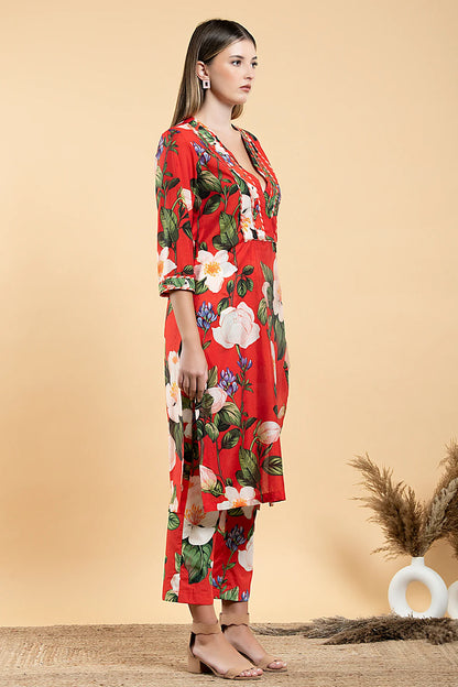 WILD ROSE STRAIGHT TUNIC SET