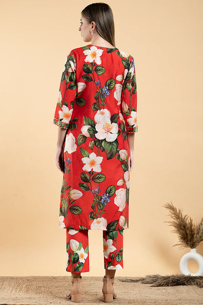 WILD ROSE STRAIGHT TUNIC SET