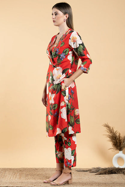 WILD ROSE STRAIGHT TUNIC SET
