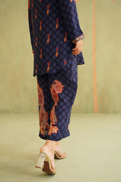 SANA HAND EMBROIDERED CREPE MATCHING SET