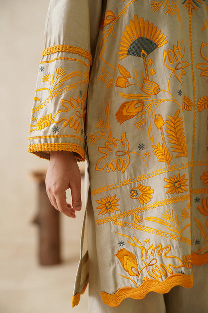 SAPHIRA PURE CHANDERI EMBROIDERED MATCHING SET