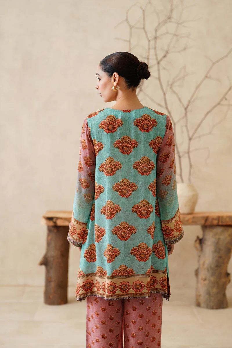 ZAFRAN CREPE PRINTED MATCHING SET