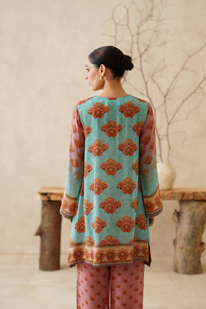 ZAFRAN CREPE PRINTED MATCHING SET