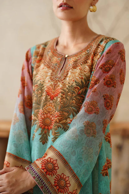 ZAFRAN CREPE PRINTED MATCHING SET